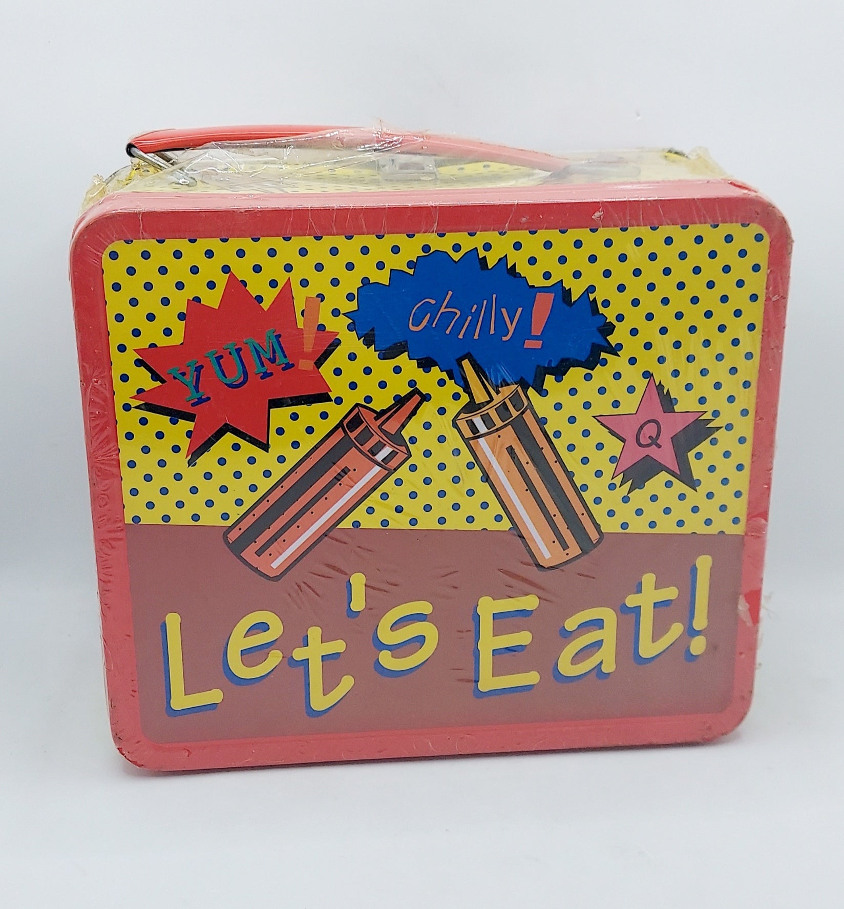 1990s G-Whiz Brainiaks Let's Eat Diner Metal Lunchbox image 3