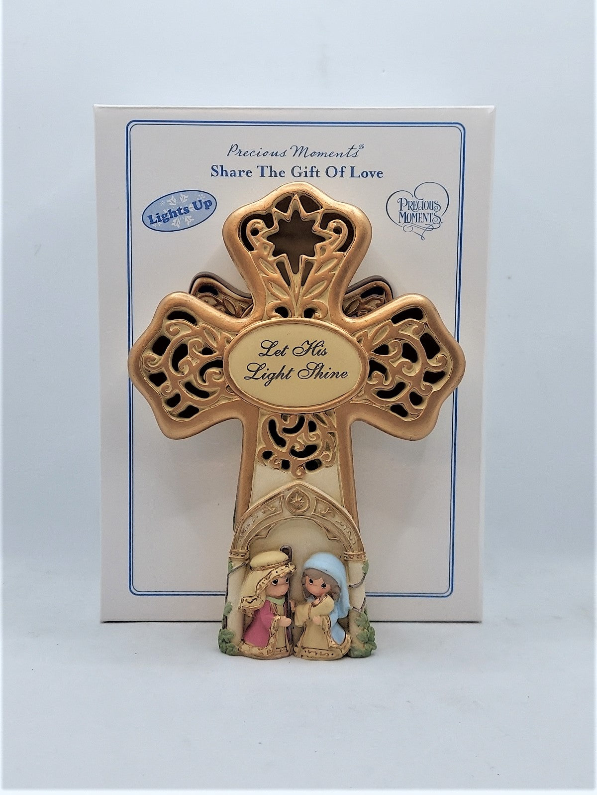 2014 Precious Moments Share The Gift Of Love LED Musical Cross 151101