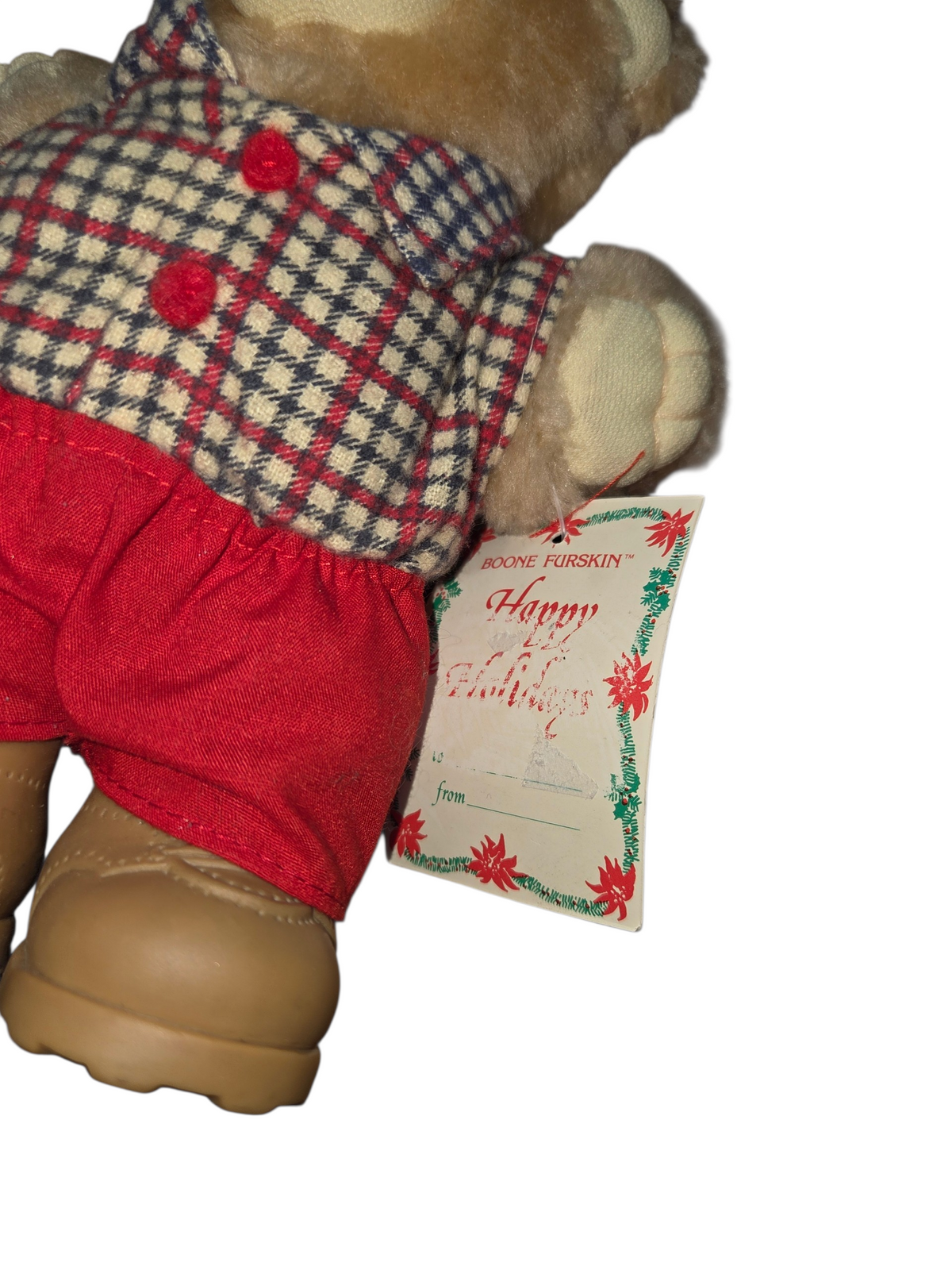 1986 Wendys Furskin Teddy Bears Farrell & Boone Collectible 7" Plush image 4