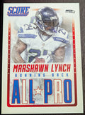 2015 Score Football All-American All-Pro Insert Marshawn Lynch Falcons #15