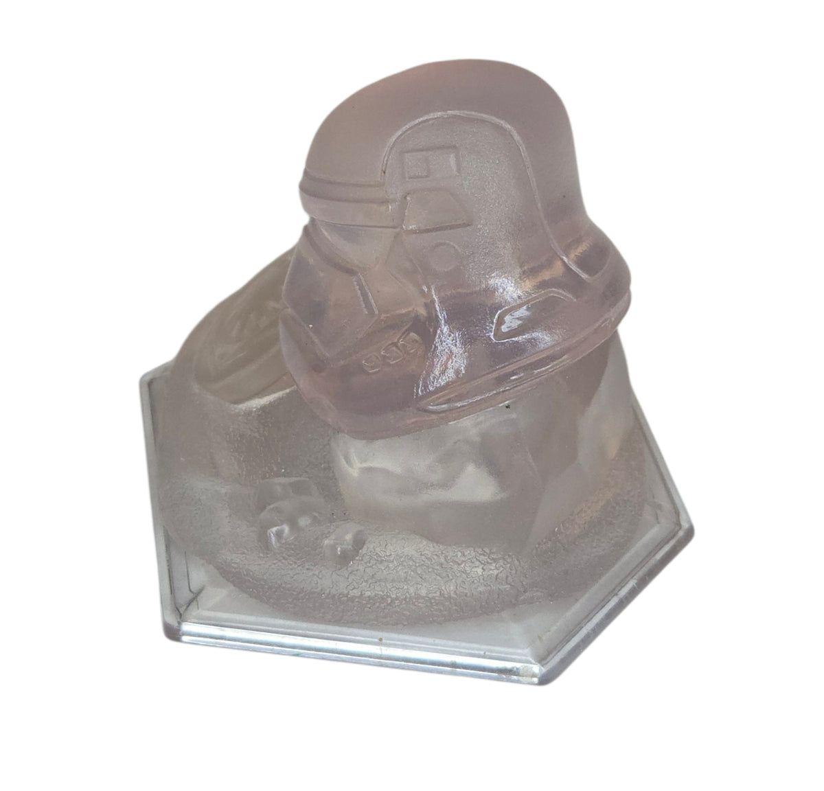 Disney Infinity 3.0 Star Wars Force Awakens Crystal Stormtrooper Helmet Piece image 2
