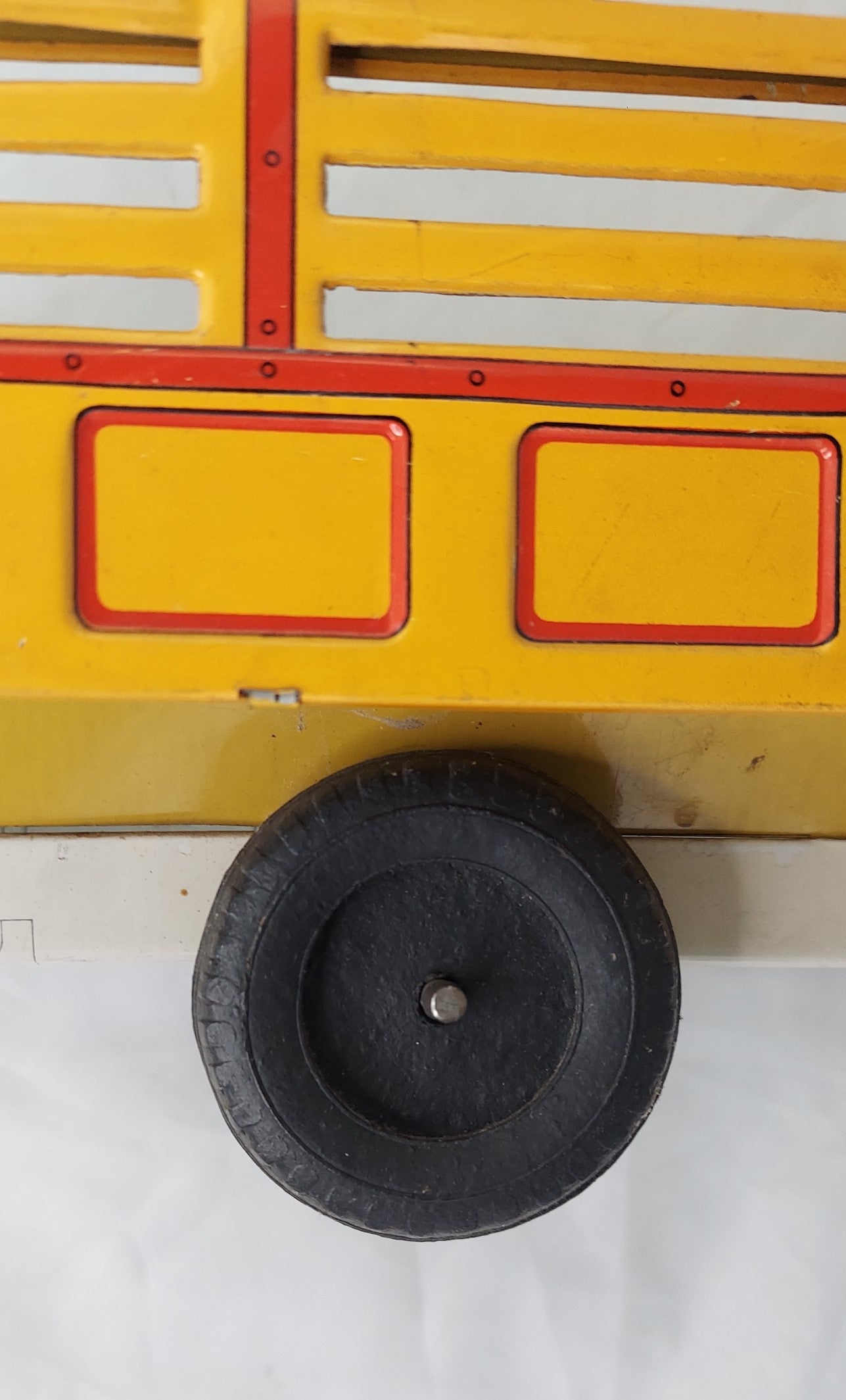 1950s Marx Linemar Tin Litho Friction Stake Truck image 5