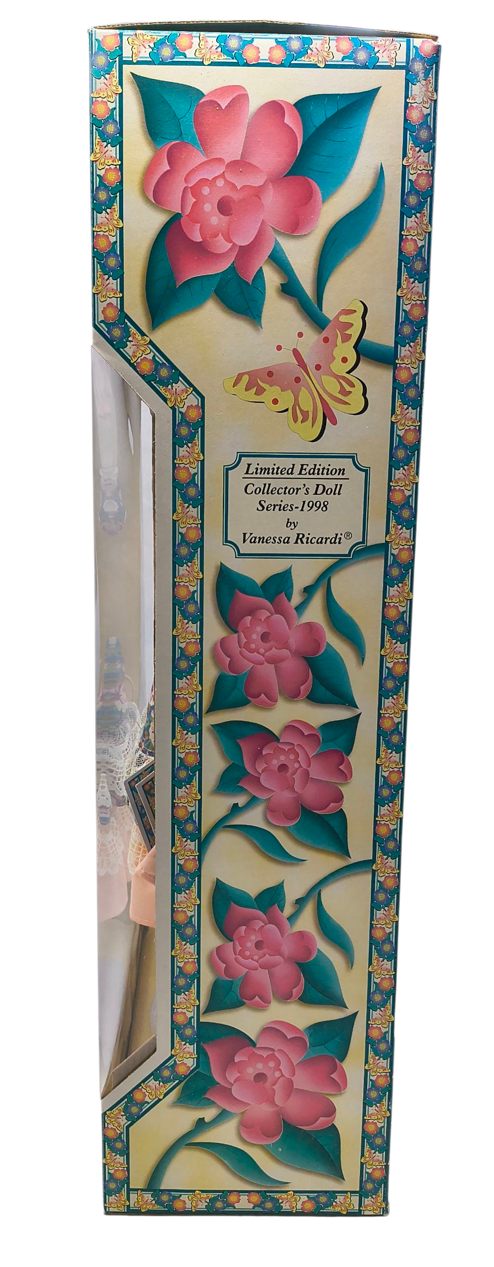 1998 Vanessa Ricardi Vanessa Collection Pink & Flower Dress 16" Doll image 3
