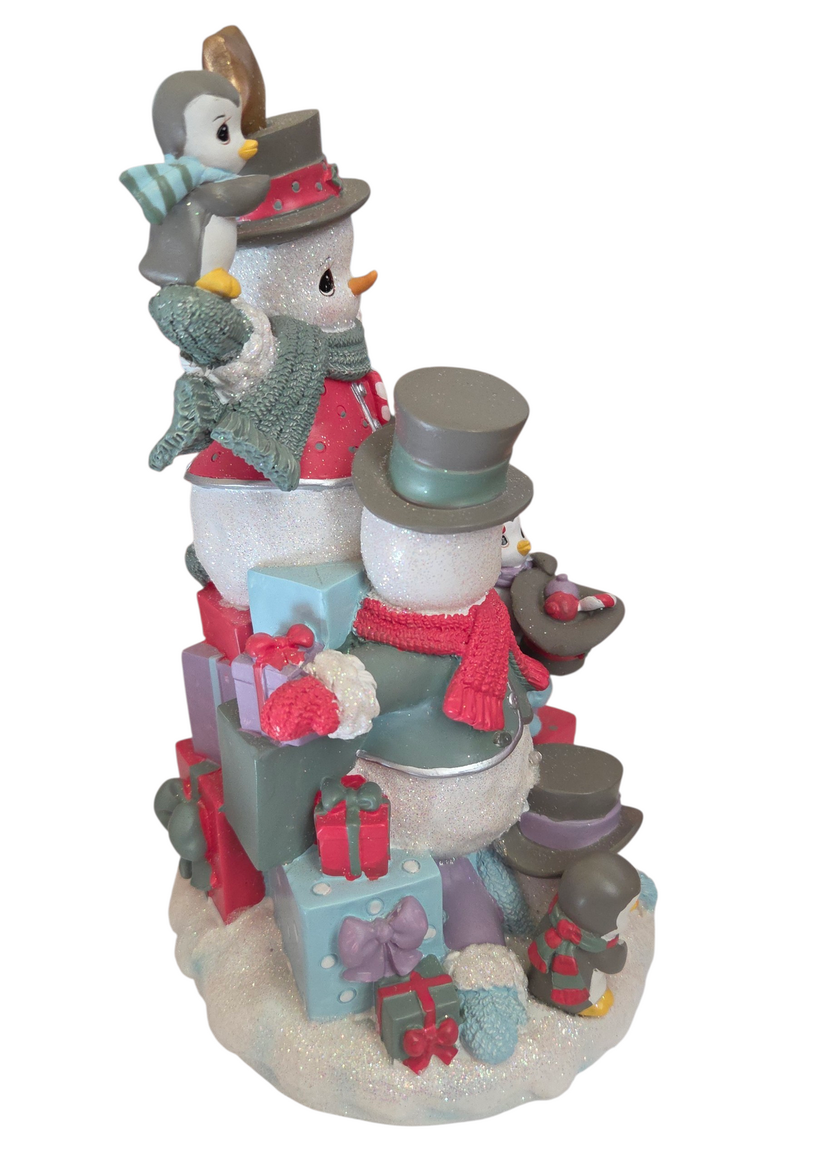 2010 Precious Moments Share The Gift Of Love Snowman Tree LED Figurine 11403 image 4