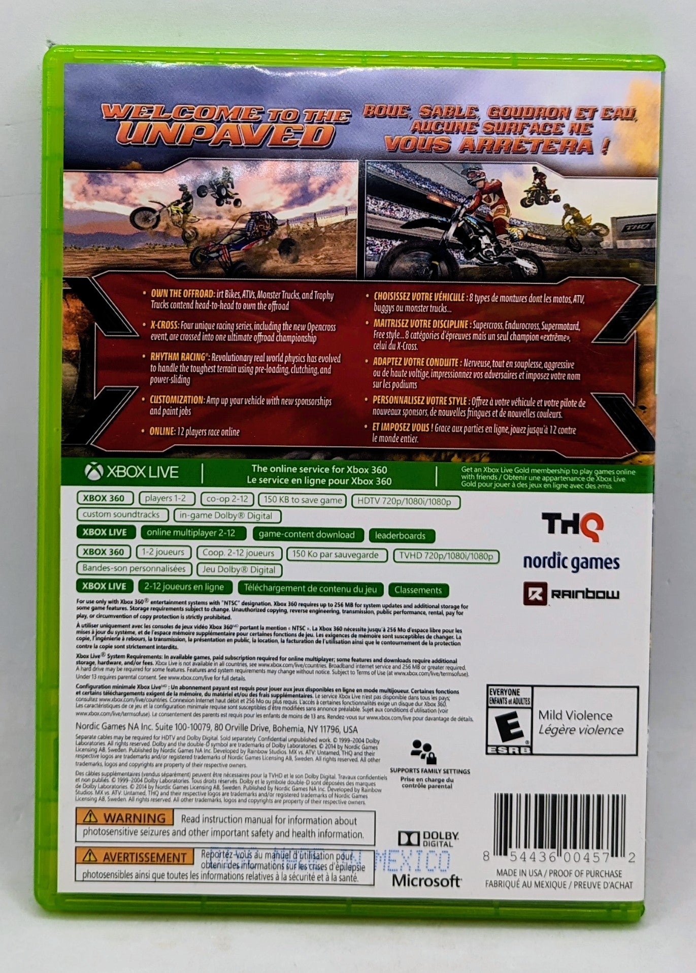 2007 MX Vs ATV Untamed Microsoft Xbox 360 - Pre-Owned image 3