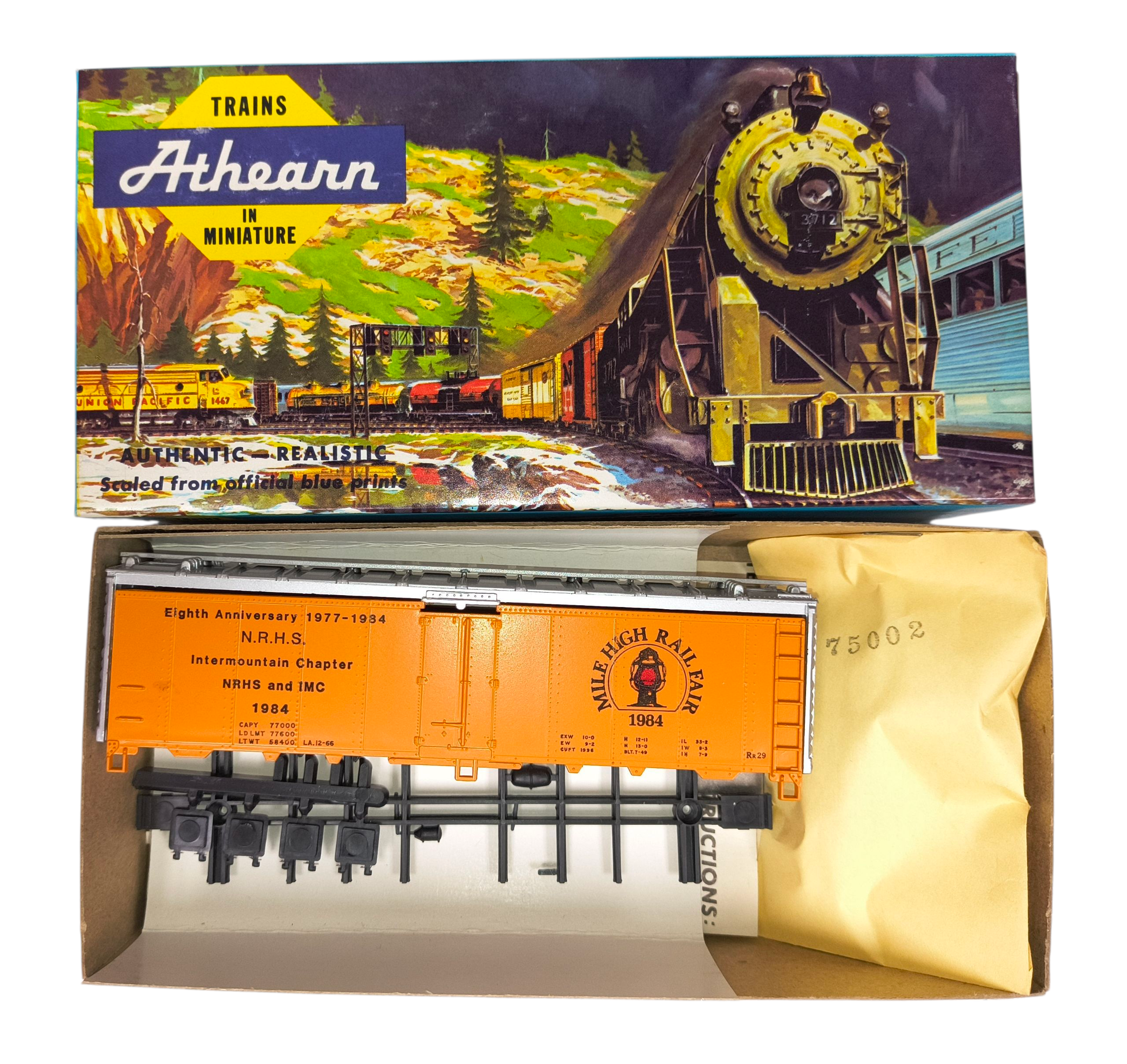 Athearn 40’ Steel Reefer 8th NRHS Mile High Railfair 1984 HO Kit