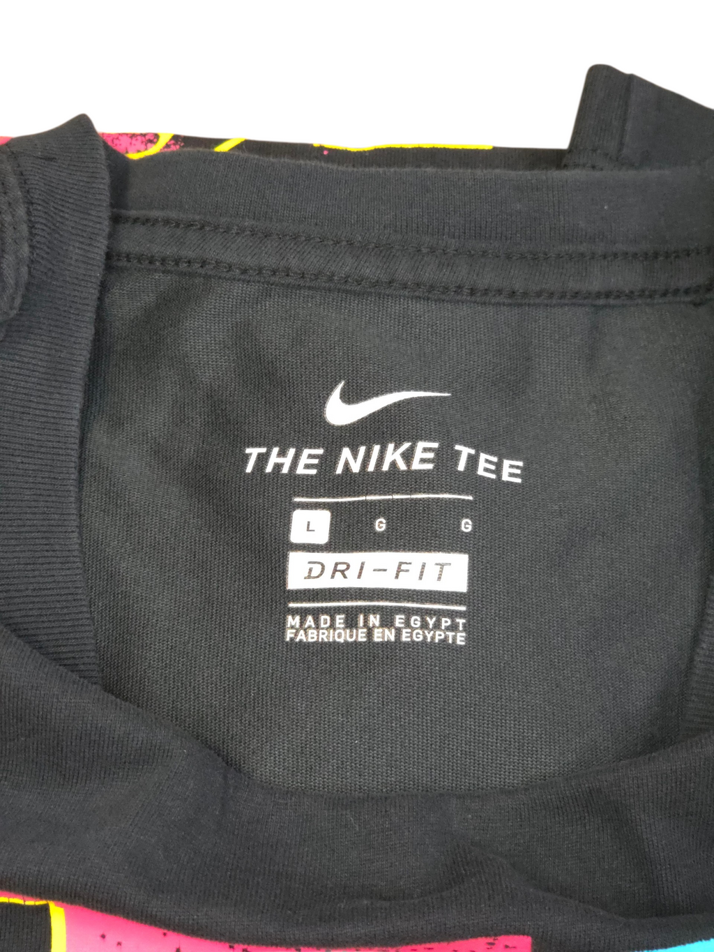 Nike Dri-FIT Basketball JDI Just Do It Retro Black T-Shirt Size Large image 3