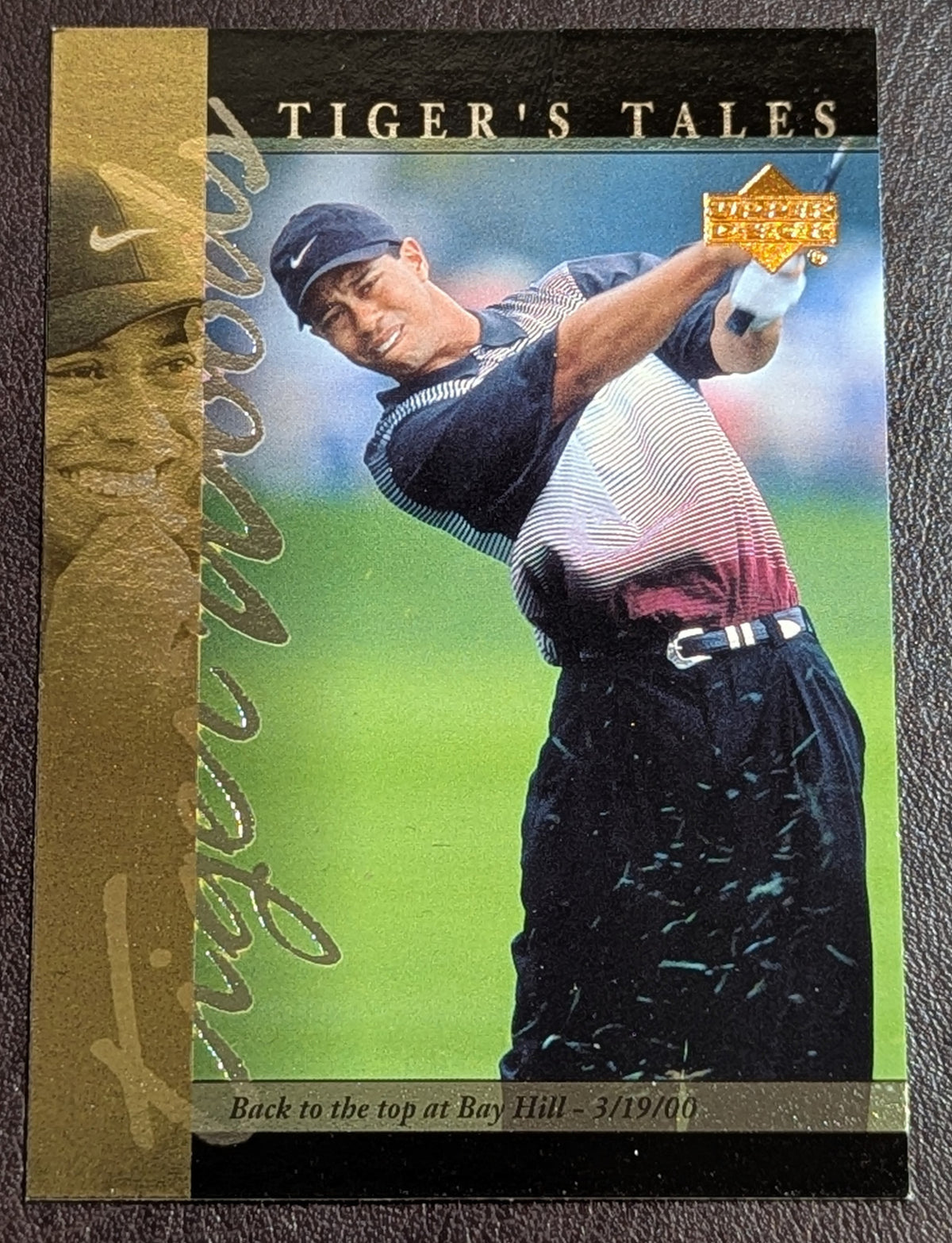 2001 Upper Deck Golf Tiger Woods Tigers Tales Rookie Card RC #TT23