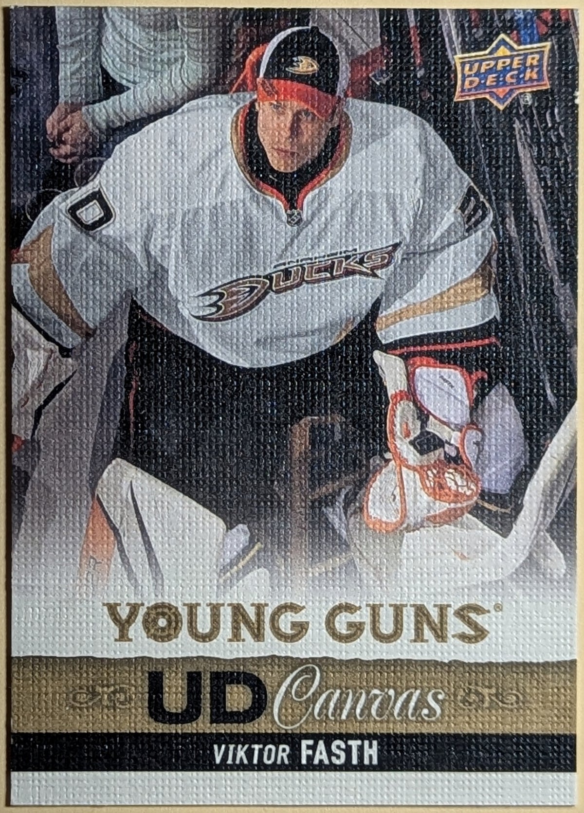 2013-14 Upper Deck Young Guns UD Canvas Viktor Fasth Anaheim Ducks #C117 RC