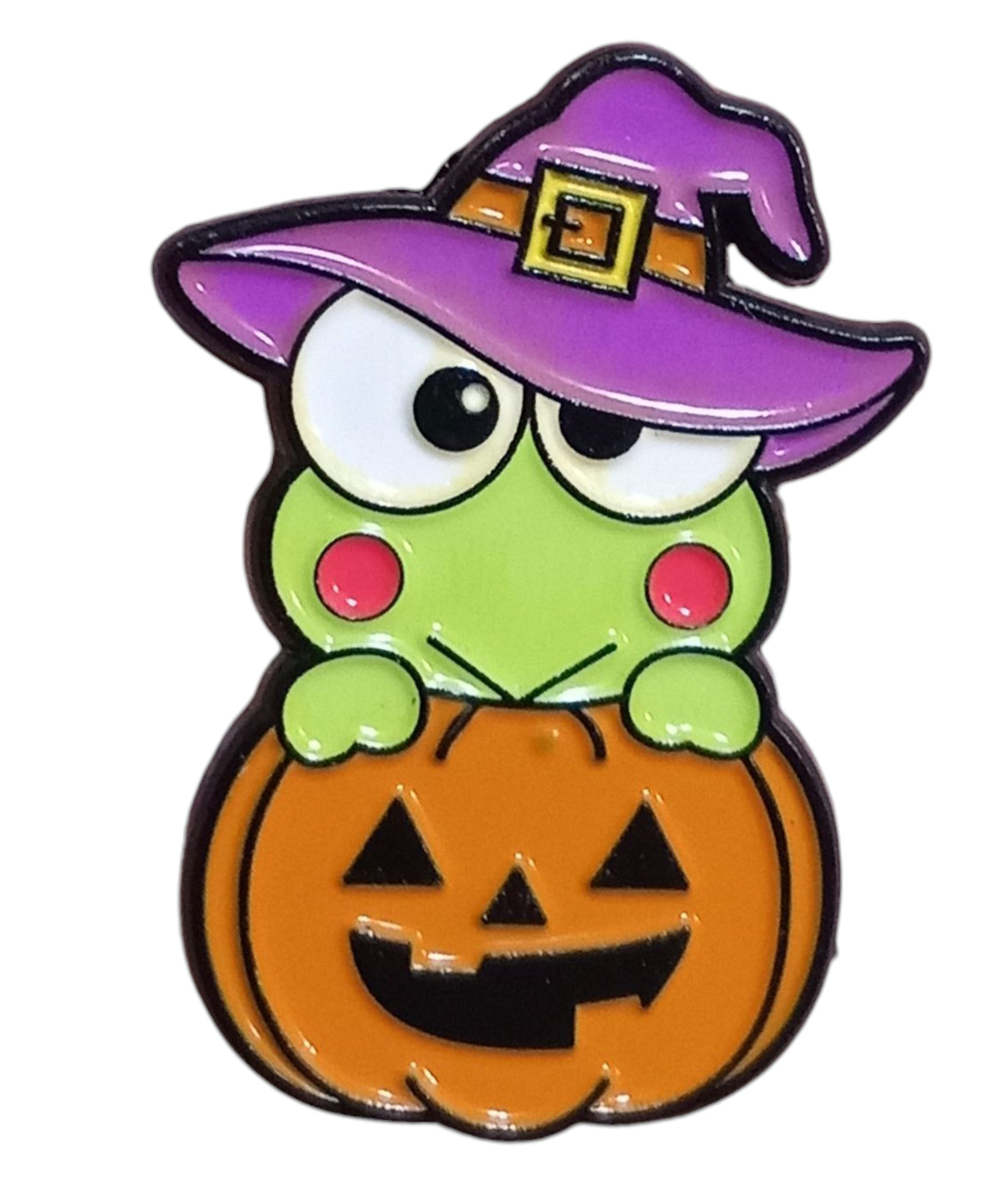 Sanrio Hello Kitty - Keroppi In Pumpkin Halloween Enamel Pin