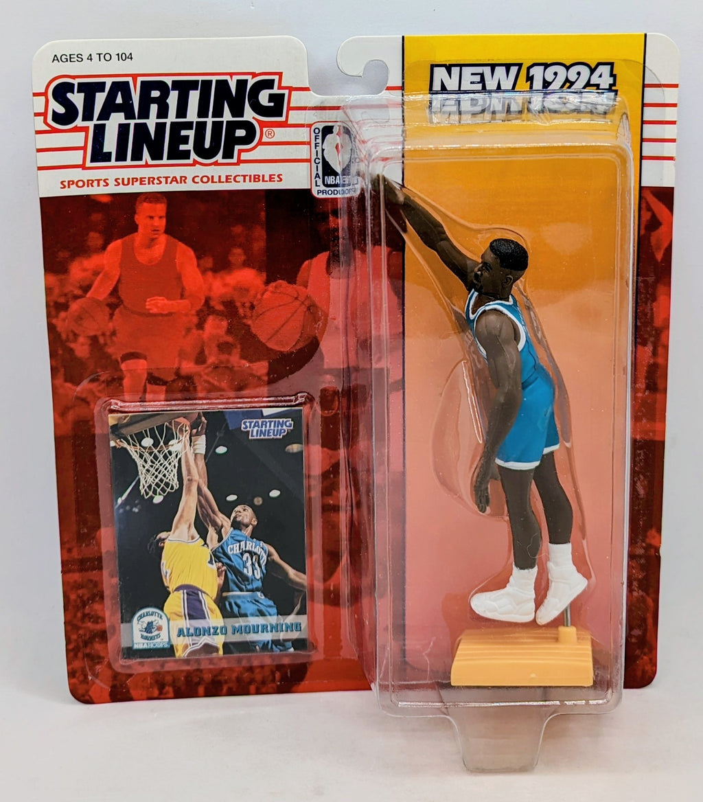 1994 Starting Lineup Alonzo Mourning #33 Charlotte Hornets Figure
