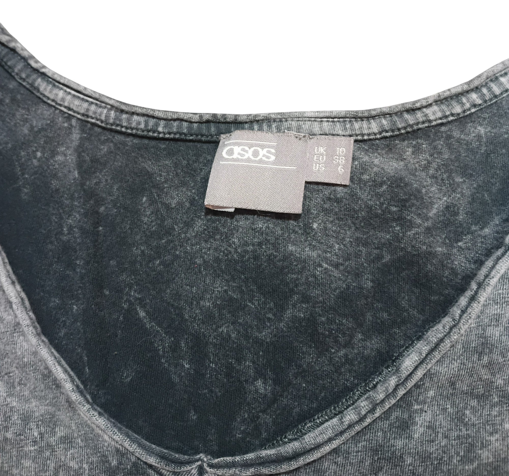 ASOS Stone Wash Rock & Roll 1973 Womens Rocker T-Shirt Size 6 image 3