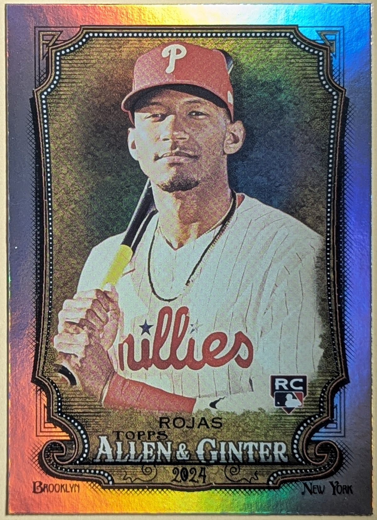 2024 Topps Allen & Ginter Hot Box Foil Johan Rojas RC #69 Philadelphia Phillies