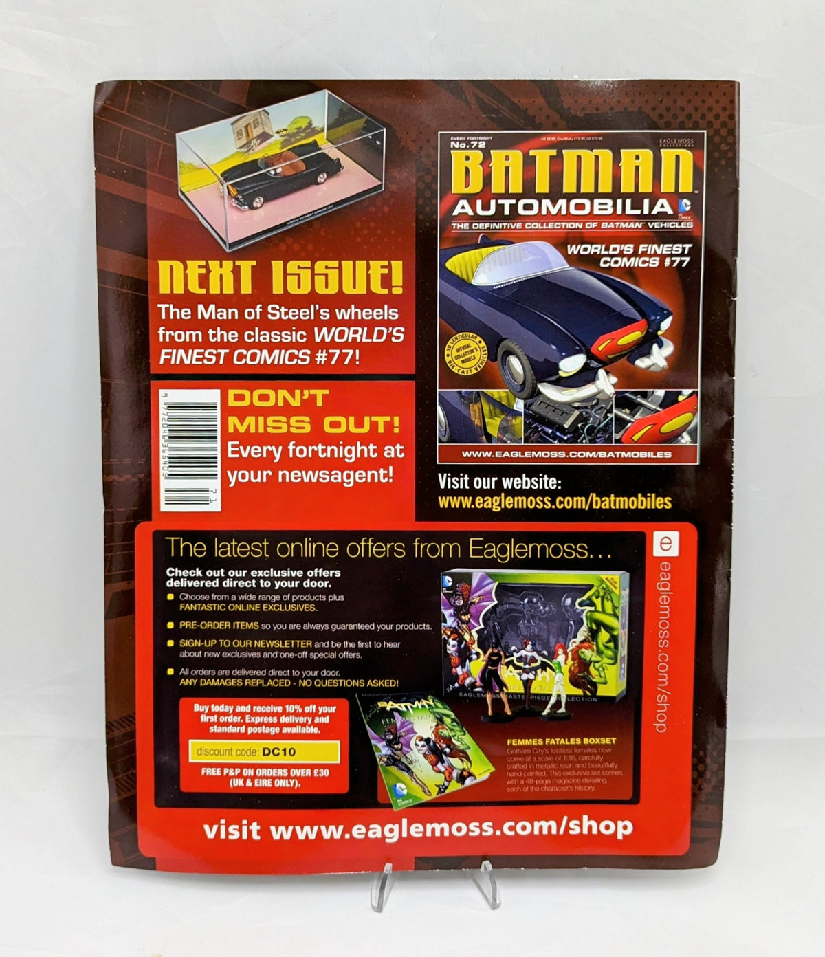 Eaglemoss Automobilia DC Comics Batman No. #71 & Batman Gotham After Midnight image 3
