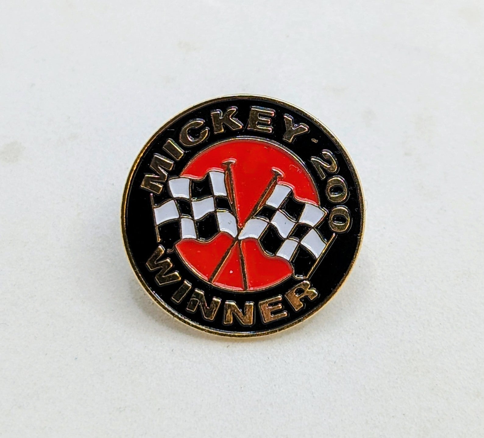 2001 Disney Cruise Line Mickey’s 200 Winner #2 Gold Lettering Pin