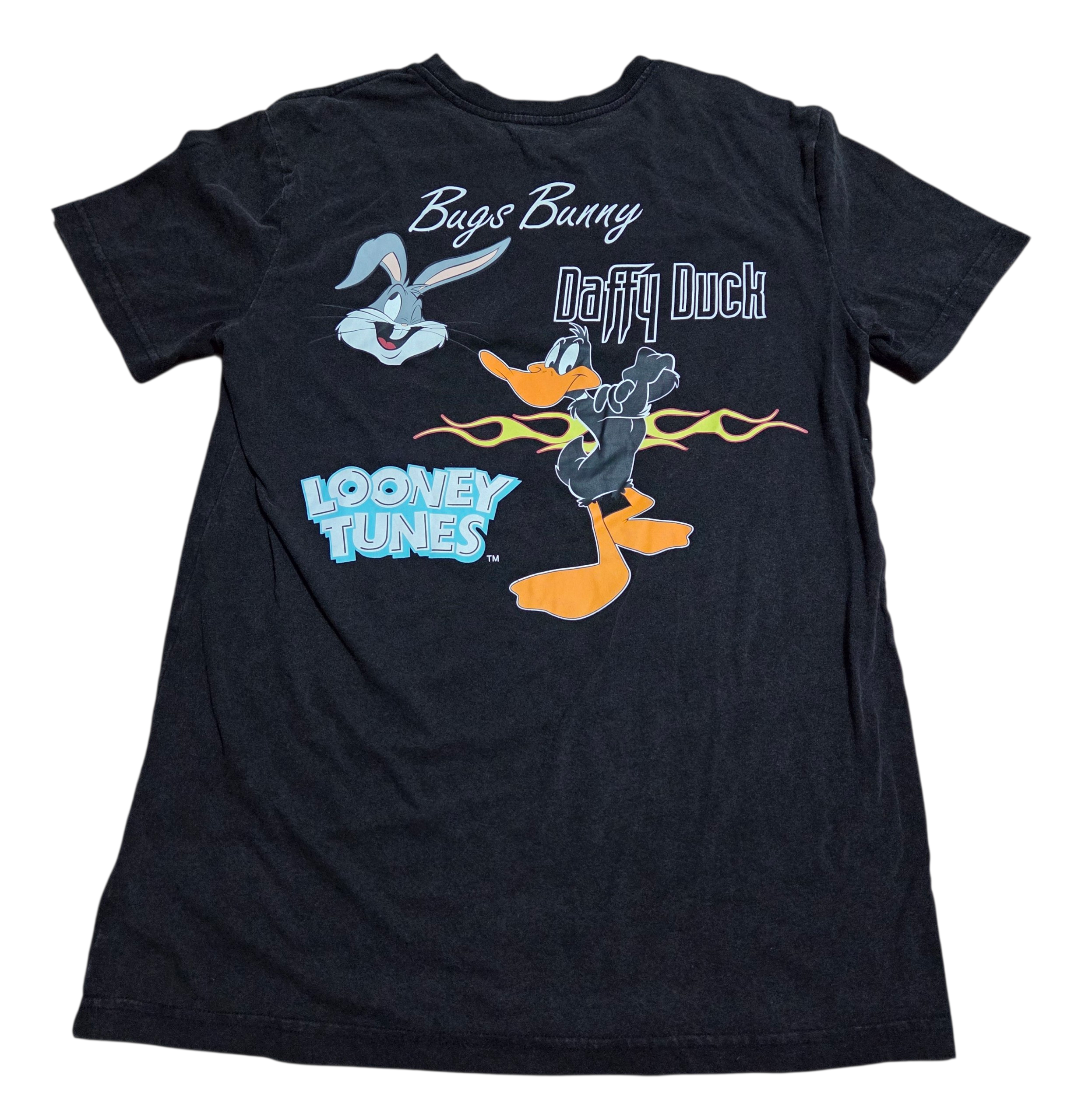 Looney Toons Marvin Taz Tweety Bugs Daffy Double Sided Character T-Shirt Medium image 2