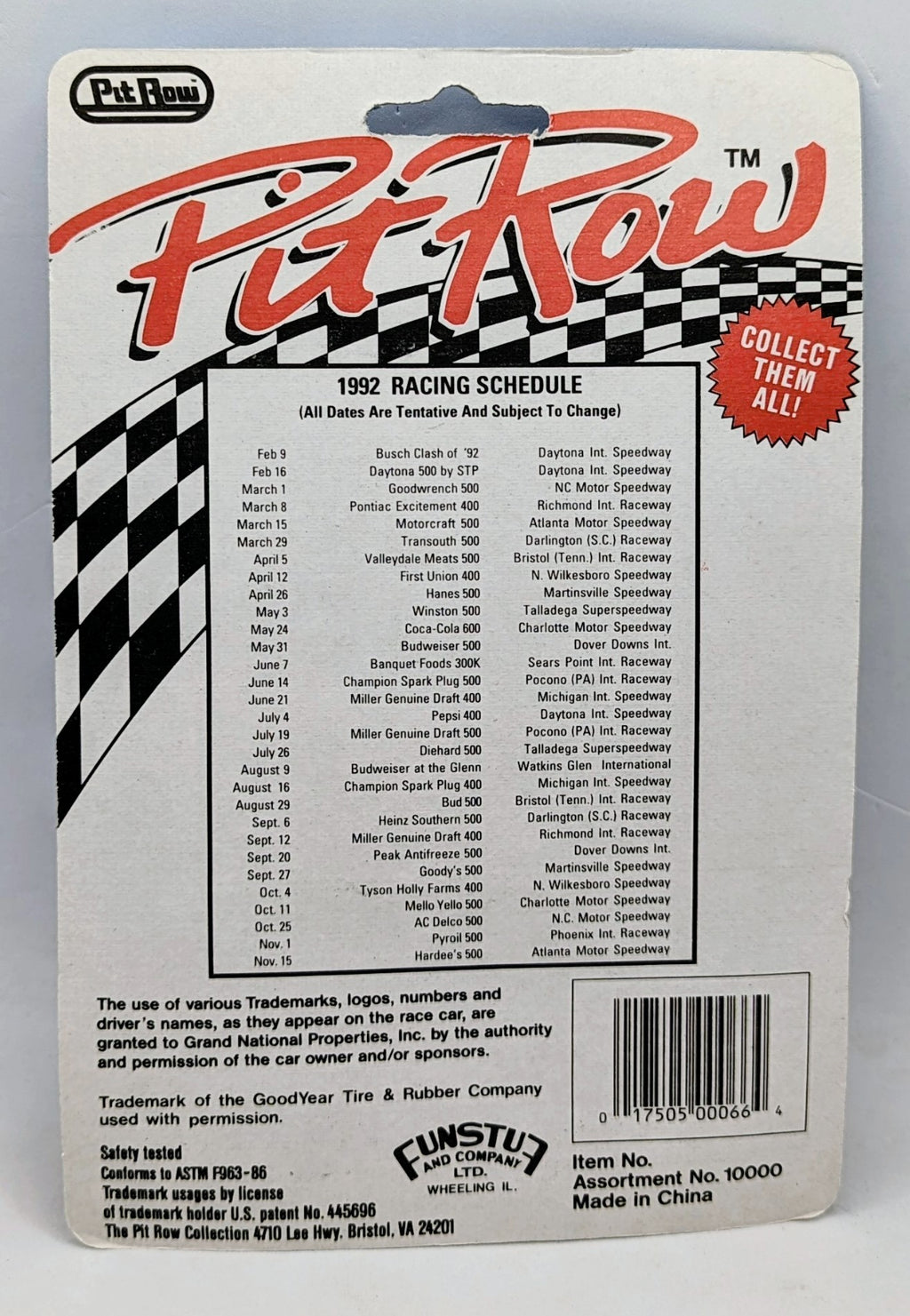1992 FunStuf Nascar Pit Row Stock Car #66 Phillips 66 Lake Speed image 2