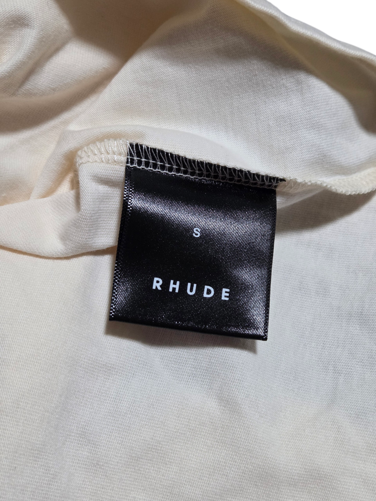 Rhude Hardcore Happiness Cream Green Multicolor Graphic T-Shirt Size Small image 4