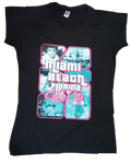 Scarface x GTA Miami Beach Florida Vice City Black T-Shirt Size Medium