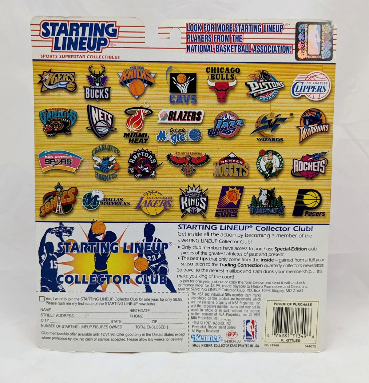 1997 Starting Lineup Kerry Kittles New Jersey Nets Basketball Figure image 2