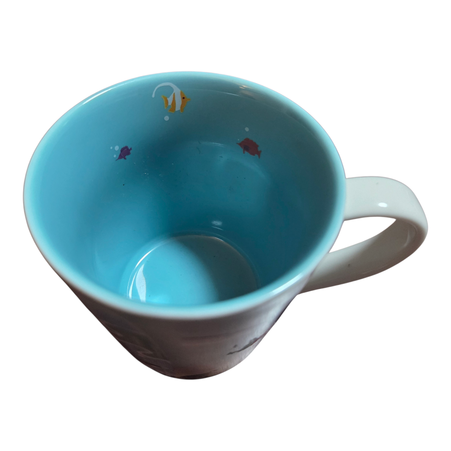 2010 Starbucks Hawaii Surfboards Beach Fish Bone China 12 Oz Coffee Mug Cup image 5