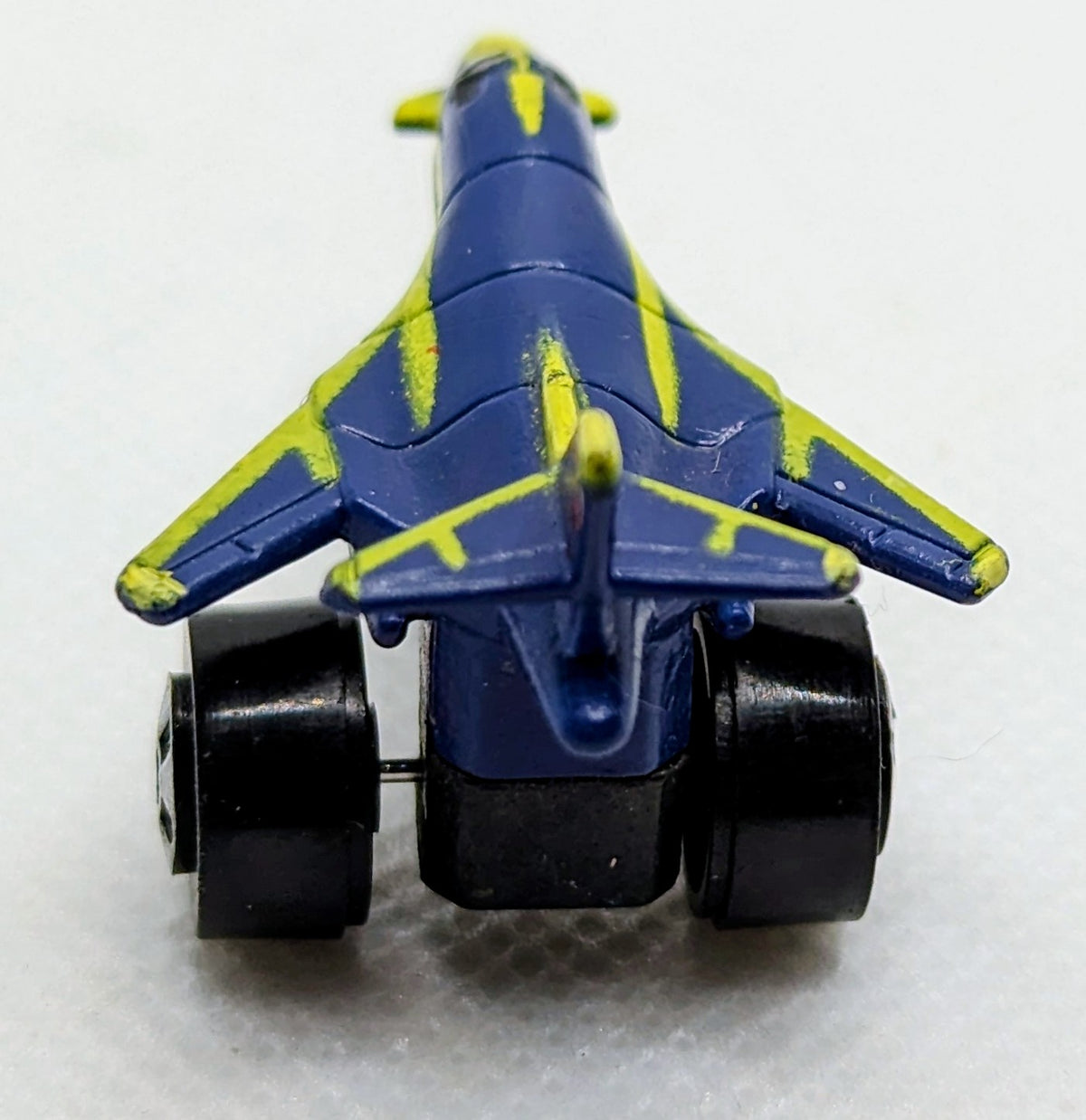 1988 Micro Machines Road Champs Jet Plane Blue Yellow image 4