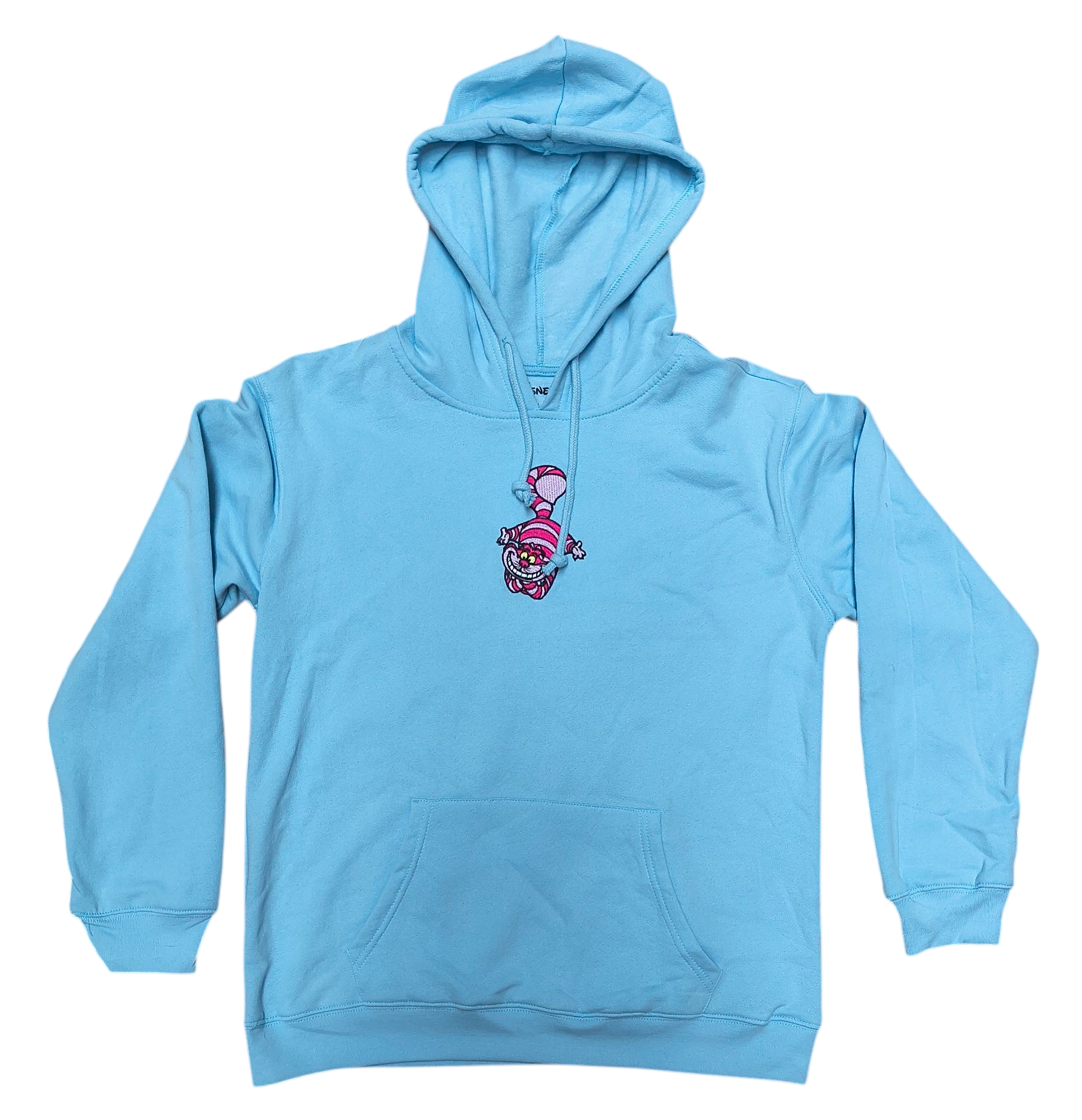 Freeze Disney Alice In Wonderland Blue Hoodie Sweatshirt Cheshire Cat M(8-10)