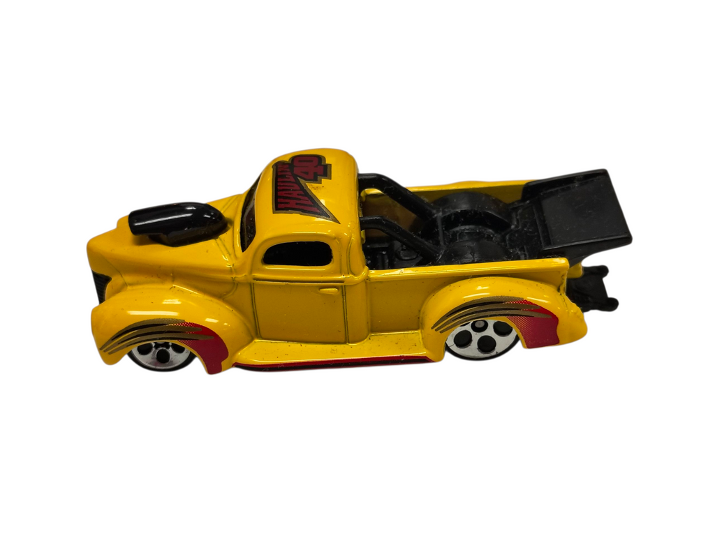 1998 Hot Wheels Mainline '40 Ford Pickup Yellow w/ Chrome Wheels #1069 image 2