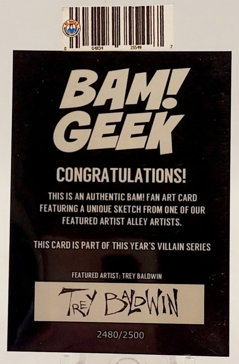 Exclusive BAM Geek Kamal Kahn from James Bond Artist Signed Trading Card image 2