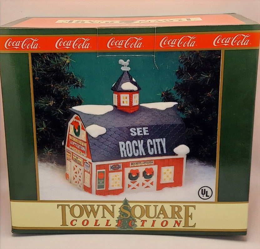 1993 Coca Cola Mooney's Antique Barn Rock City Town Square Collection image 4
