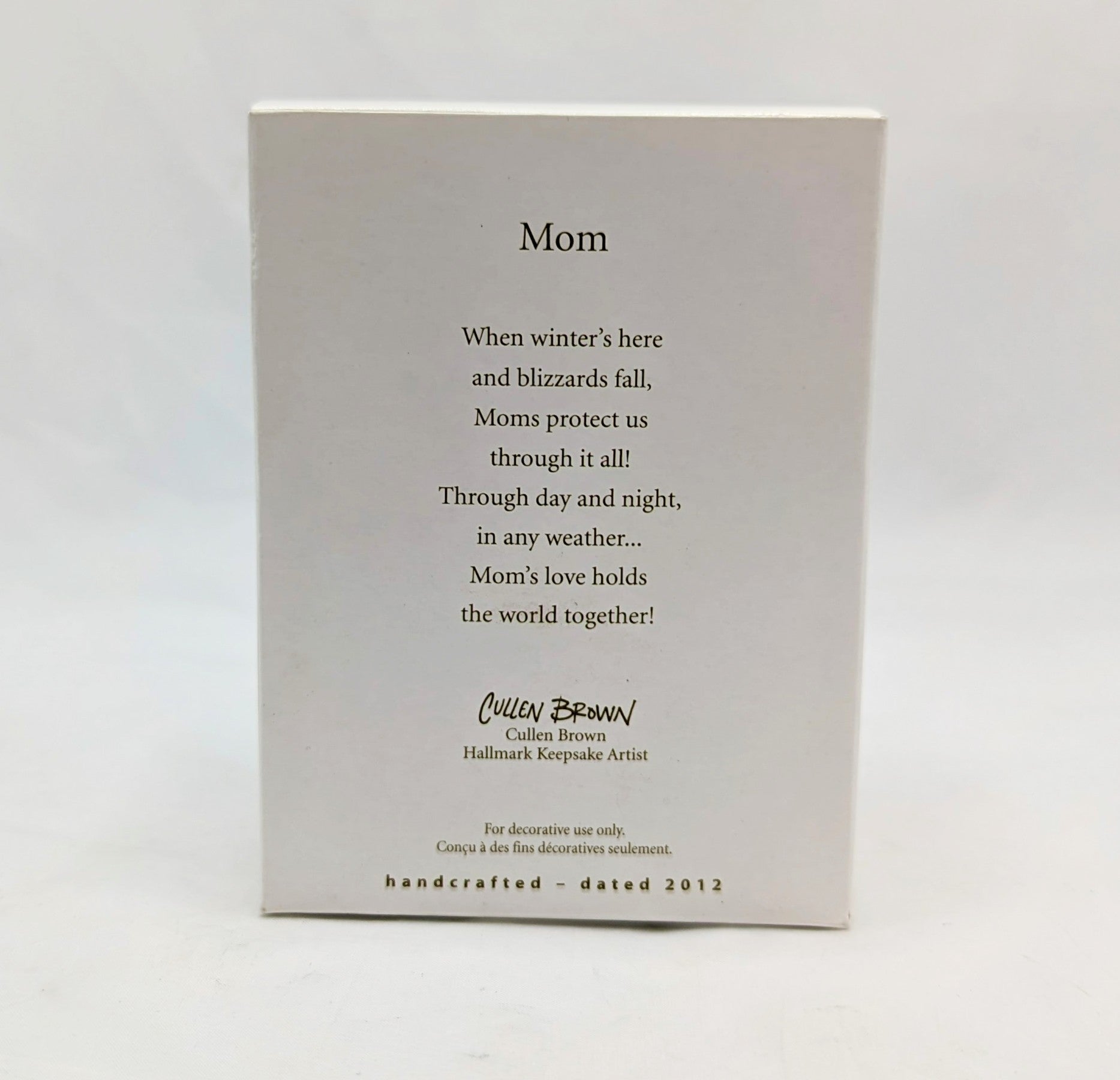 2012 Hallmark Keepsake Mom - Mom Snow Cone Ornament image 2