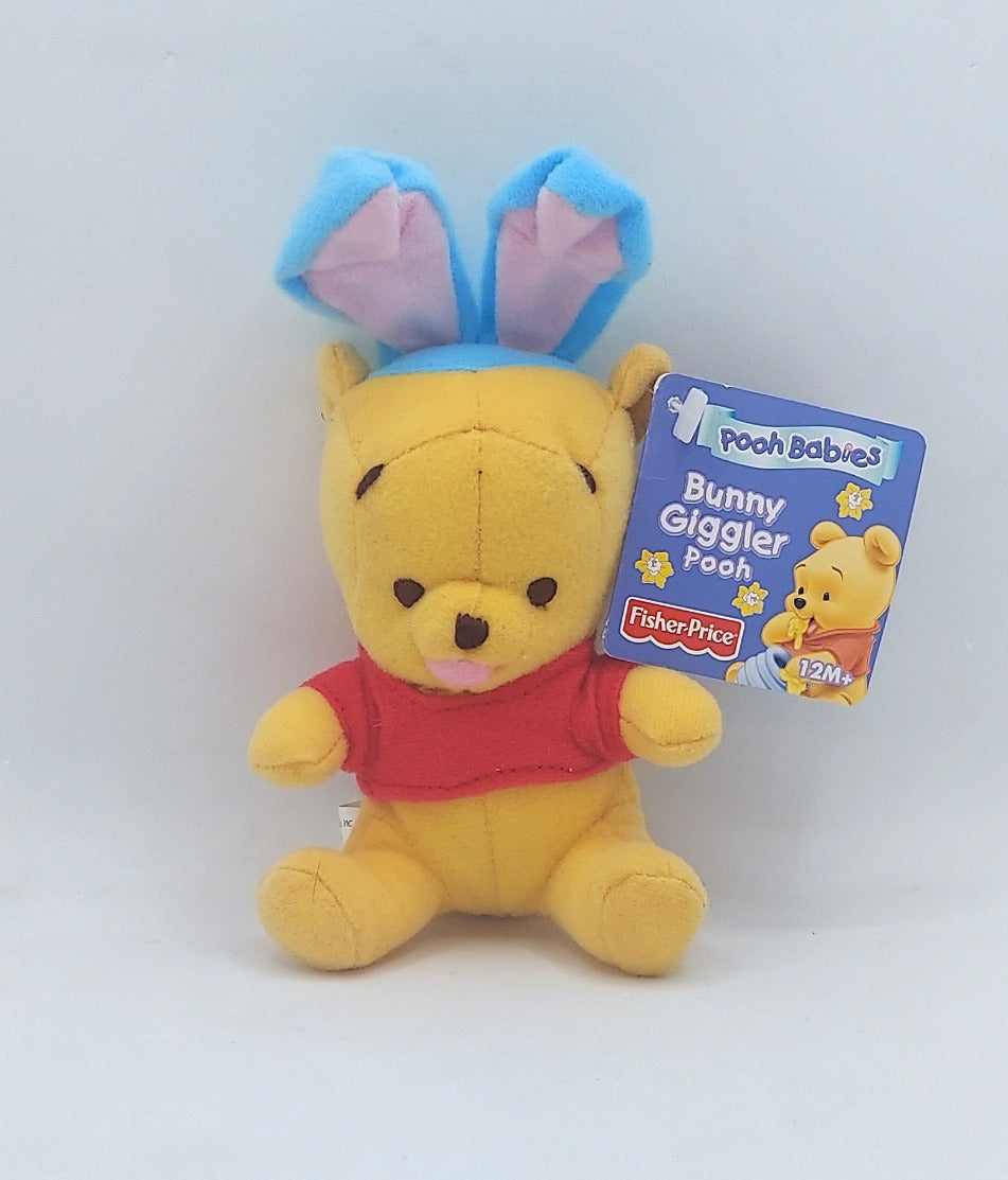 Fisher Price Pooh Babies Bunny Giggler Pooh Plush - 6"