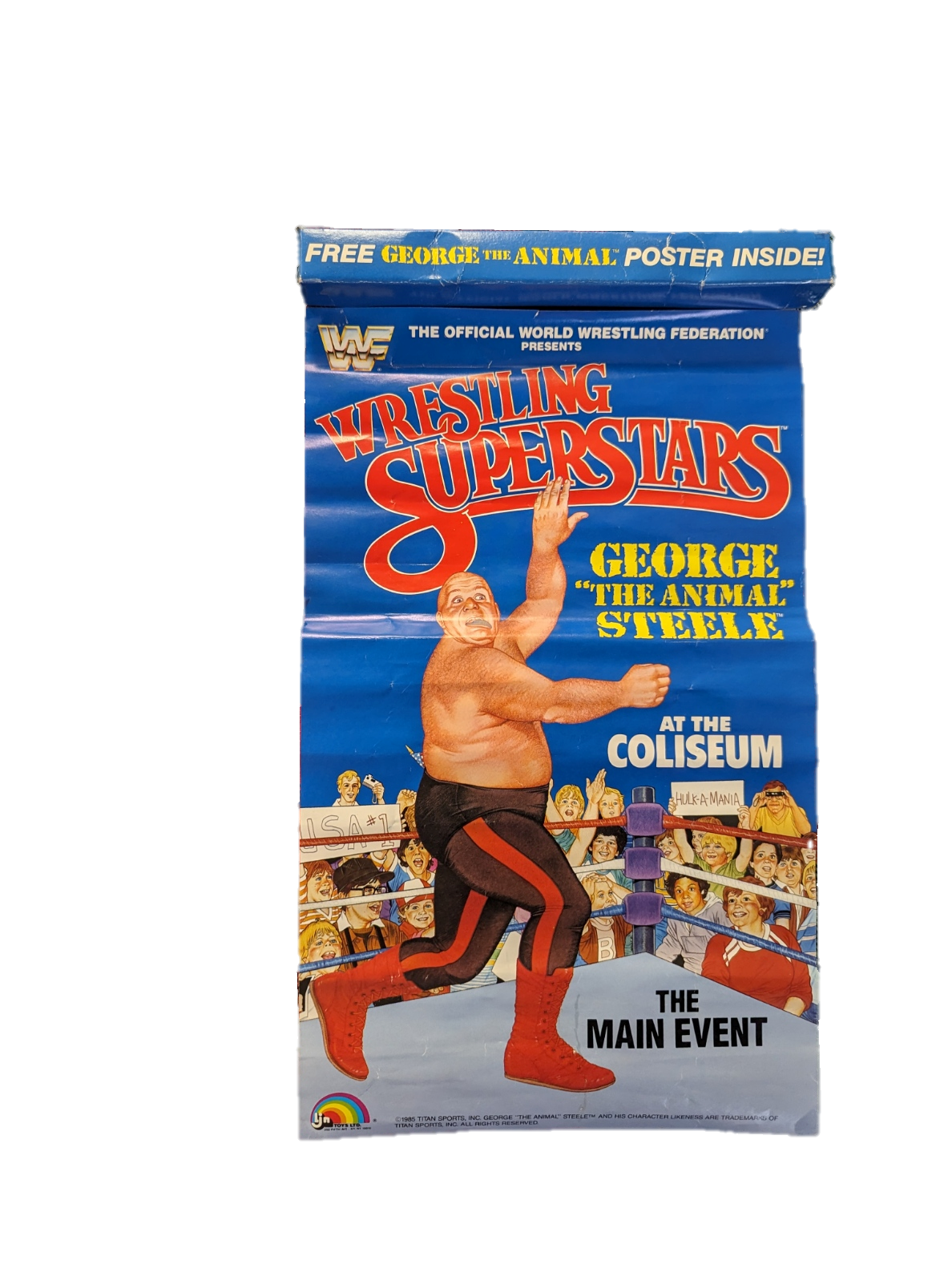 1985 LJN Titan Sports Wrestling Superstars George The Animal Steele Poster