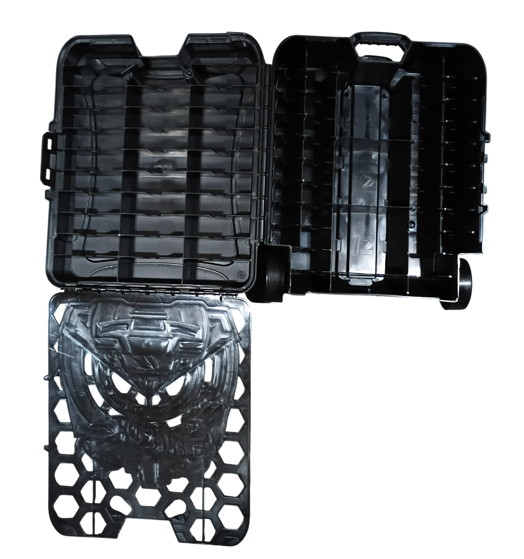 2019 Mattel Hot Wheels Challenge Accepted 110 Car Rolling Luggage Style Case image 3