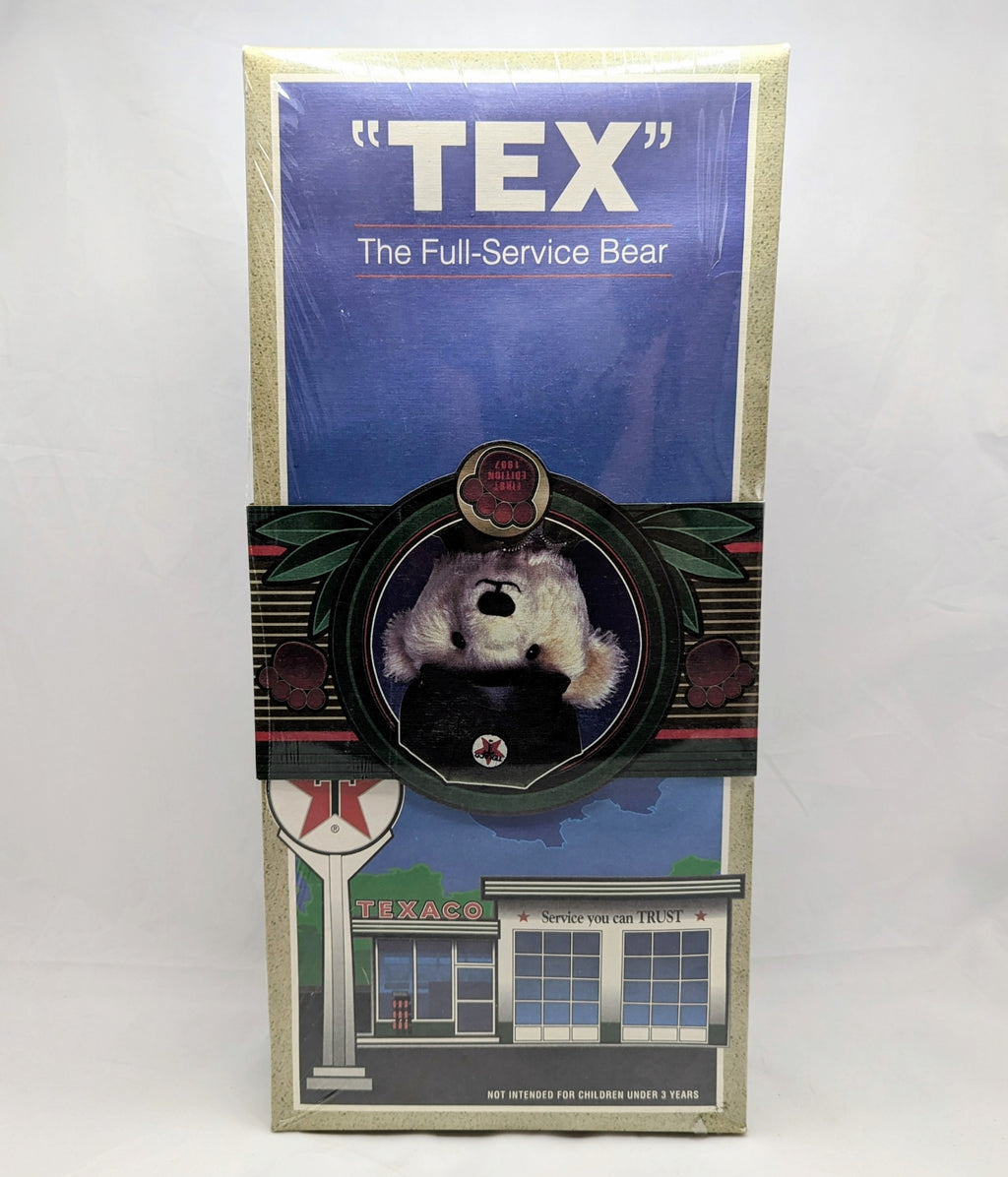 1997 Texaco Full Service First Edition Tex Collectible 15" Plush Bear