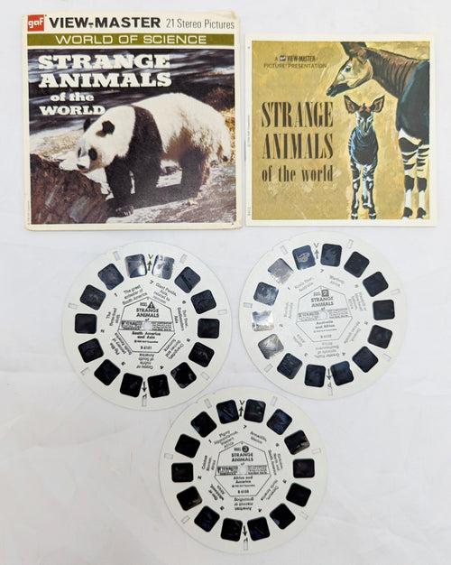 1958 View-Master Strange Animals Of The World 3 Reel Pack image 2