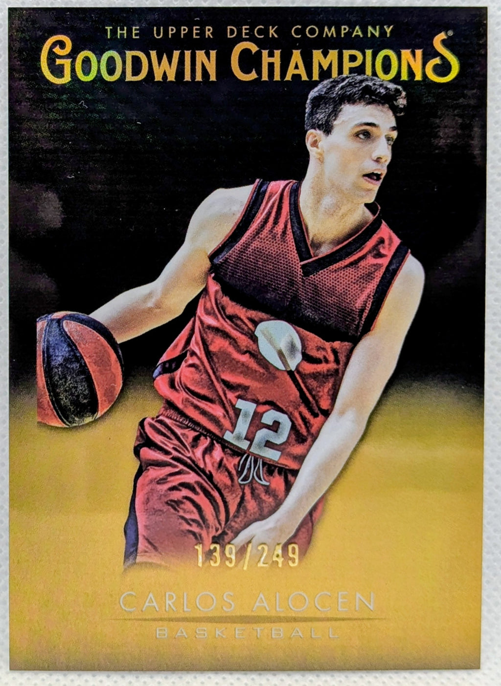 2021 Goodwin Champions Carlos Alocen /249 CDD Black Gold Upper Deck
