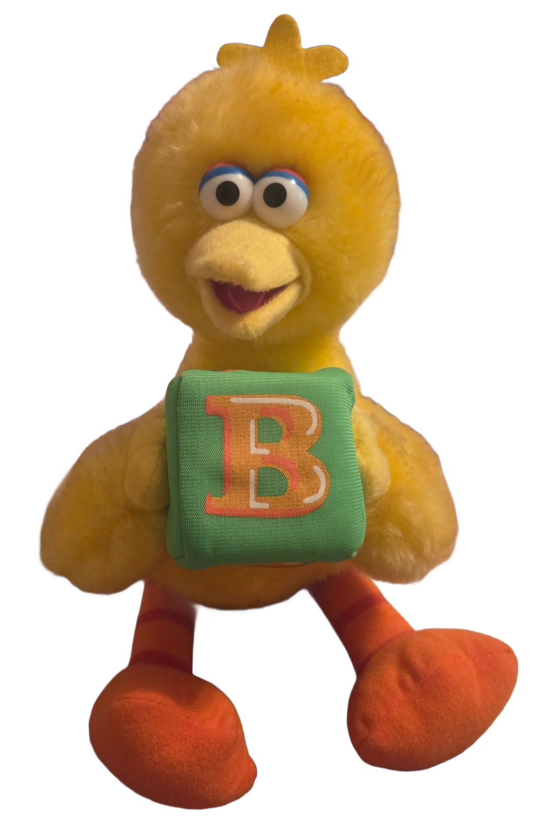 2006 Nanco Sesame Street Big Bird Letter B Alphabet Block Plush