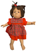 Vintage GIGO My Pals Doll 11"Girl Crying w/ Plaid Outfit Expressive Face