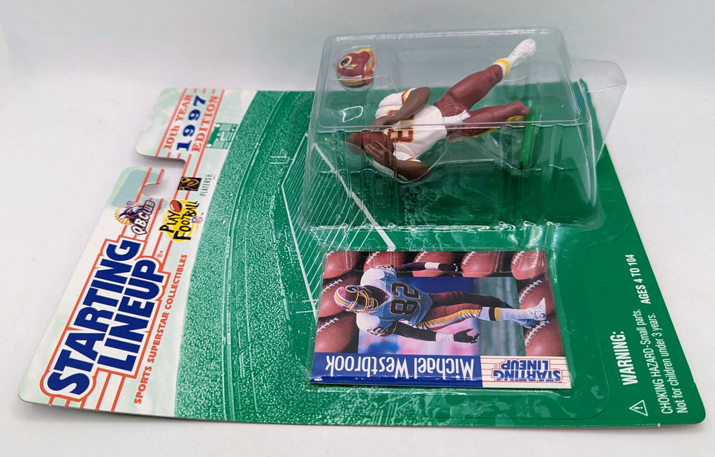 1997 Starting Lineup Michael Westbrook Washington Redskins Football Figure image 2