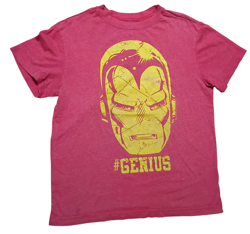 Crazy 8 Marvel Iron Man #Genius Hashtag Genius Boys Graphic T Shirt Size XL