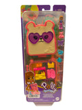 Mattel Polly Pocket Cutie Bear Picnic Mini Play Set Pet and Food Theme