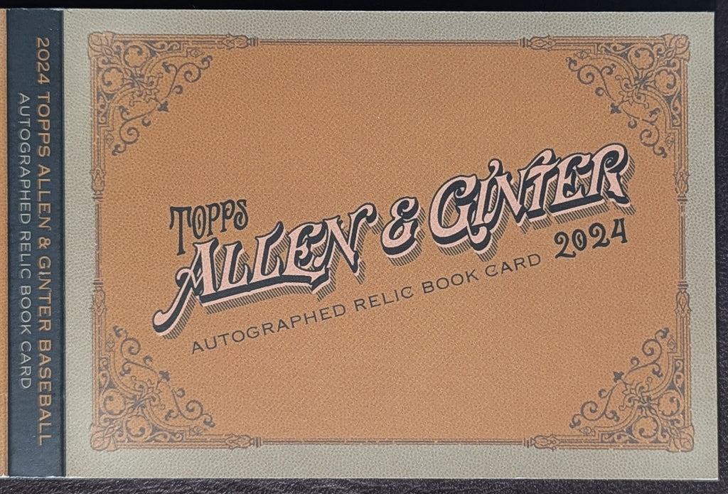 2024 Topps Allen & Ginter Dustin Pedroia Auto Relic Booklet /10 Red Sox ARBC-DP image 6