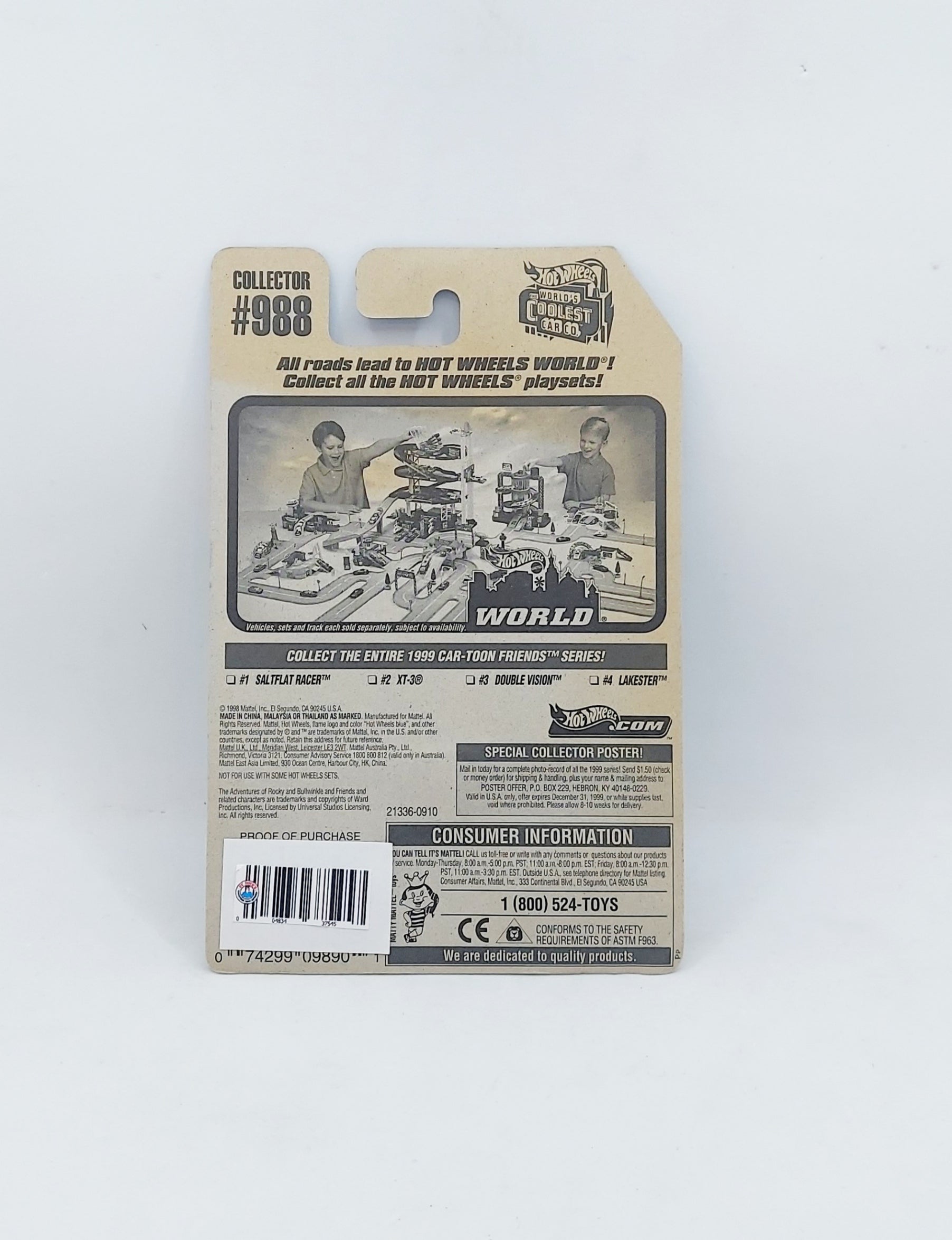 1998 Hot Wheels Car-ToonFriends Series Lakester #988 image 2