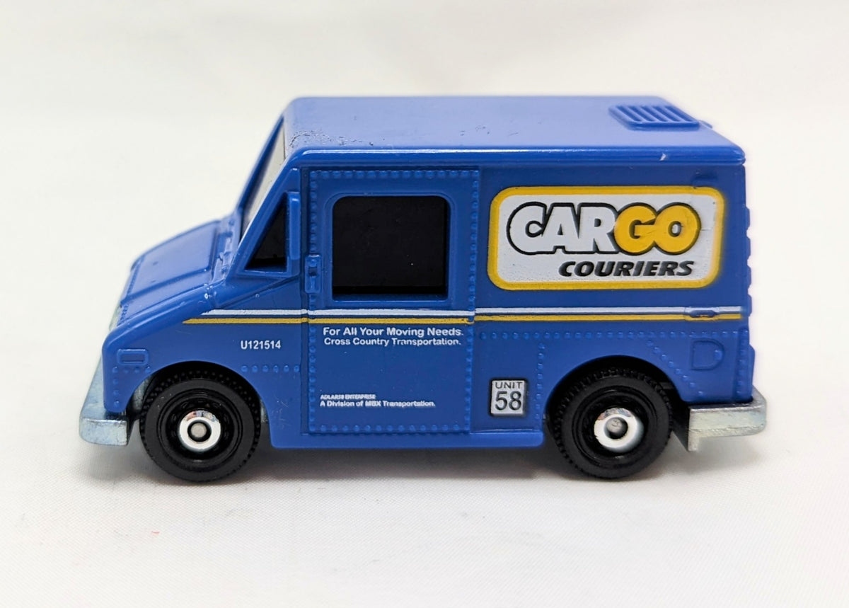 2019 Matchbox MBX Service Truck Cargo Couriers - Blue image 2