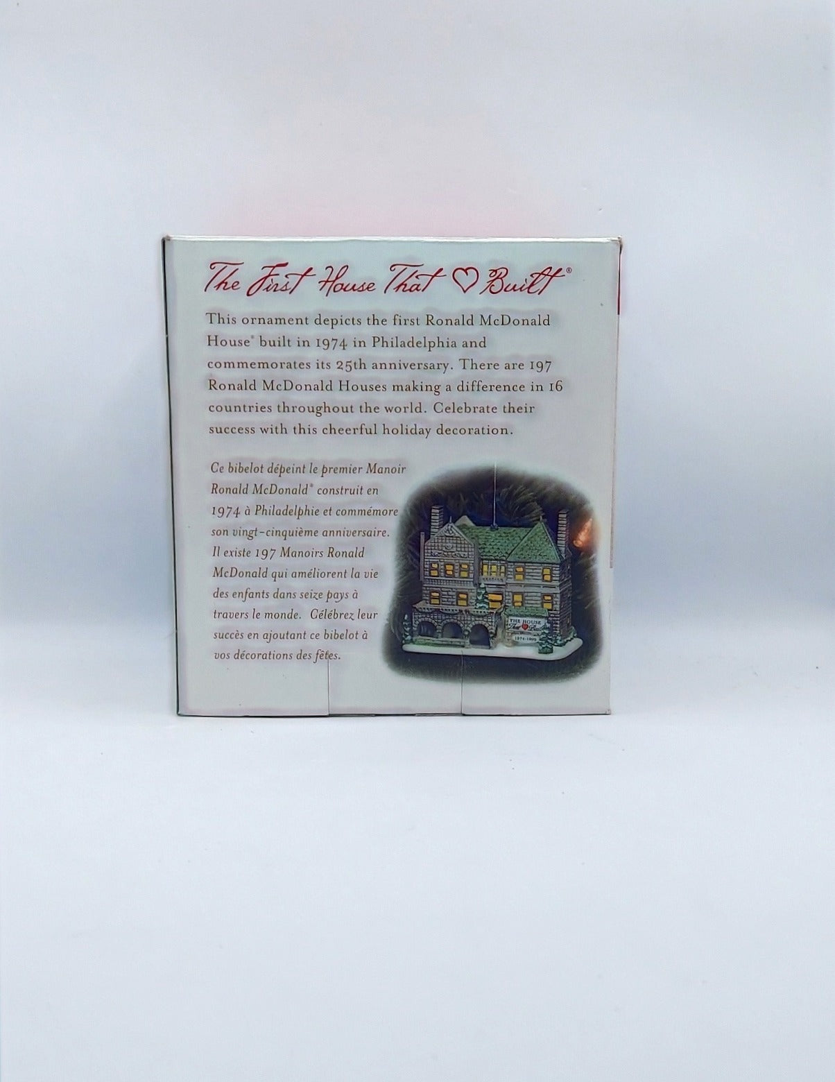 1999 Department 56 The First House That Love Built Ornament image 2