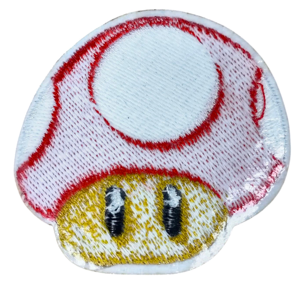 Nintendo Super Mario - Super Mushroom Embroidered Iron On 2.5" Patch image 2