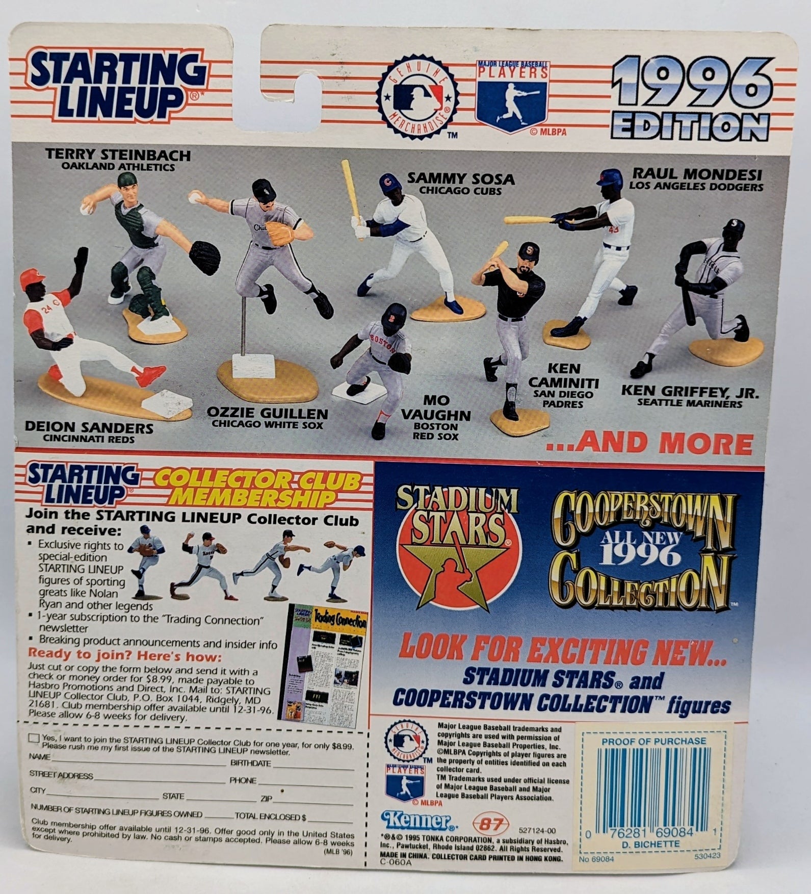 1996 Kenner Starting Lineup Dante Bichette Colorado Rockies Baseball Figure image 2