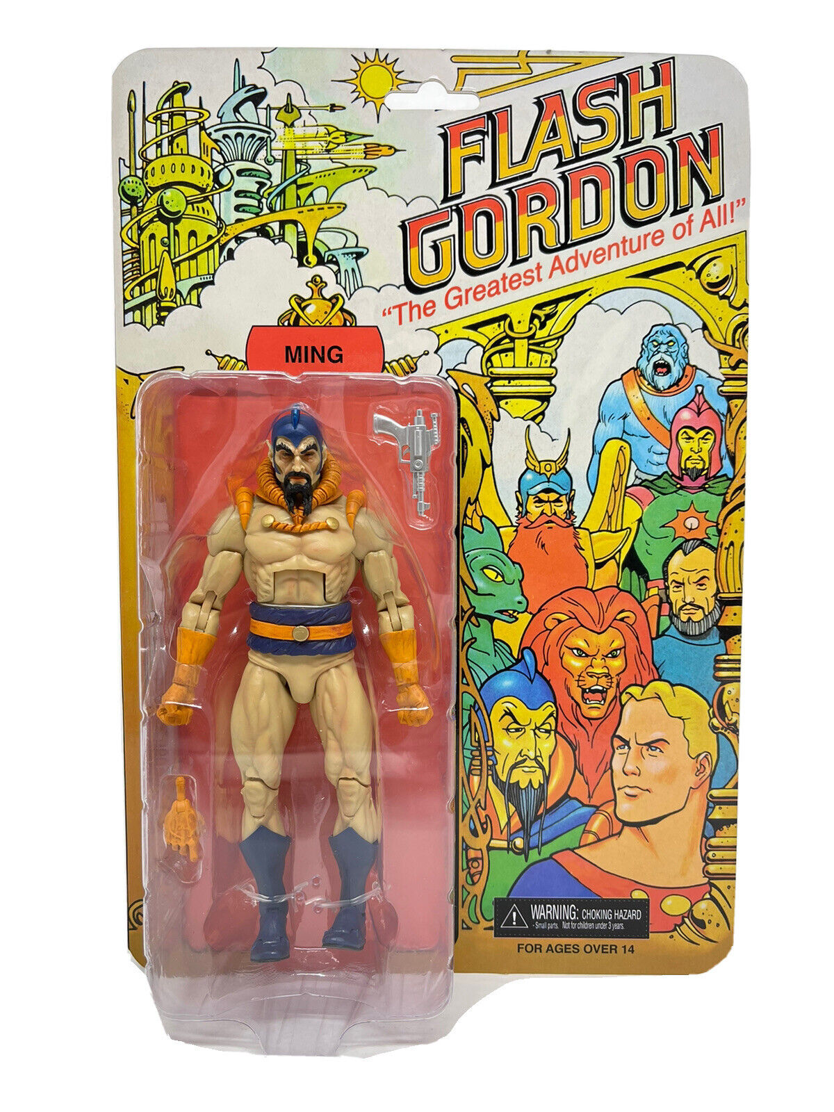 NECA Flash Gordon MING the Merciless Carded 8" Action Figure