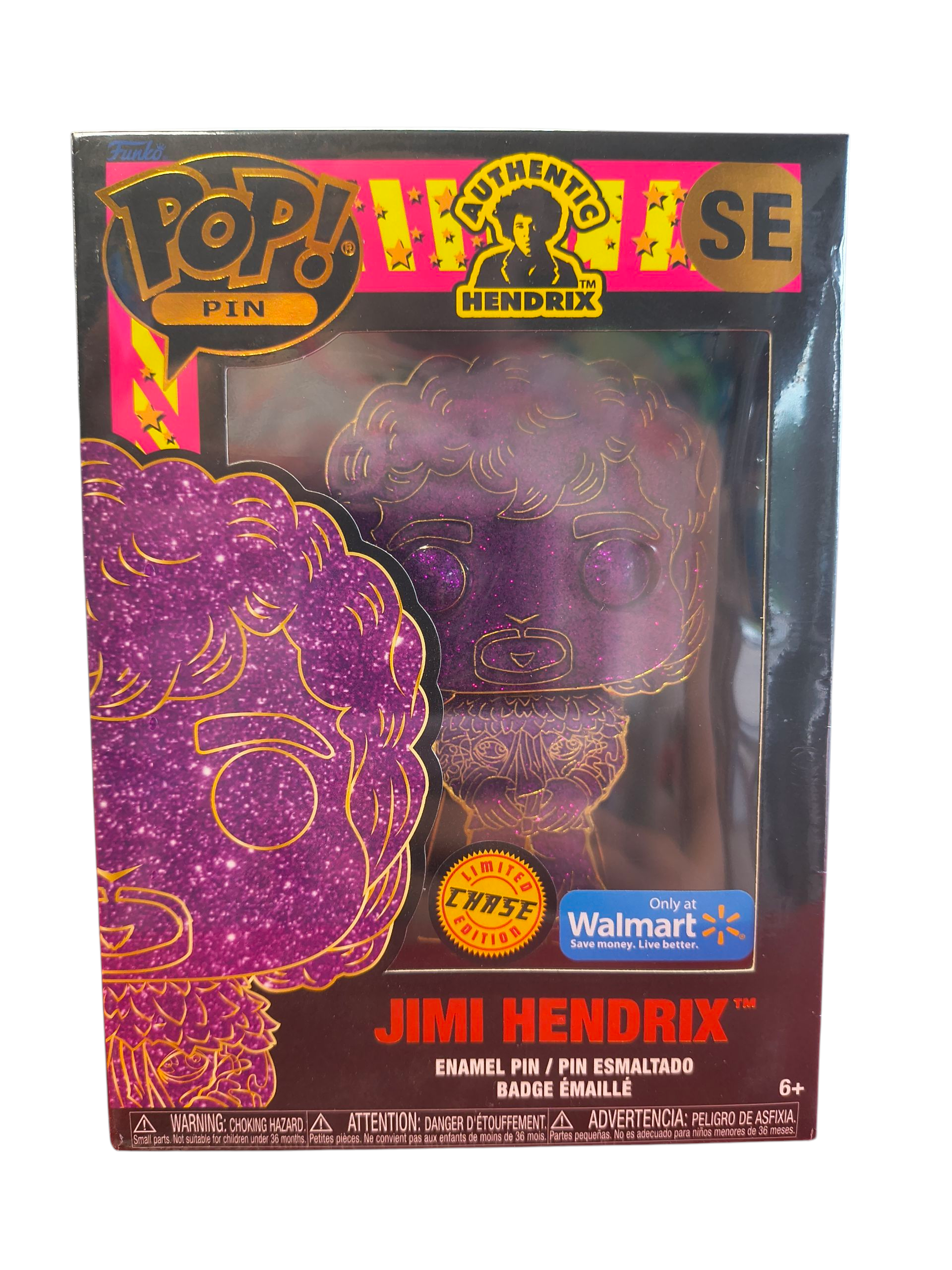 2022 Funko POP! Pin Jimi Hendrix SE Walmart Exclusive Purple Chase